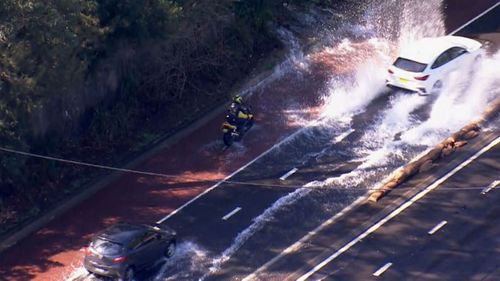 A burst water main in Lane Cove, in Sydney has been causing chaos in the area since Saturday.