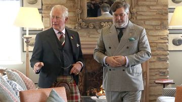 Prince Charles with Michael Fawcett 