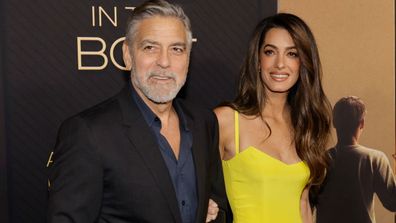 George Clooney and Amal Clooney attend Amazon MGM Studios Los Angeles Premiere of "The Boys in the Boat" at Samuel Goldwyn Theater on December 11, 2023 in Beverly Hills, California. 