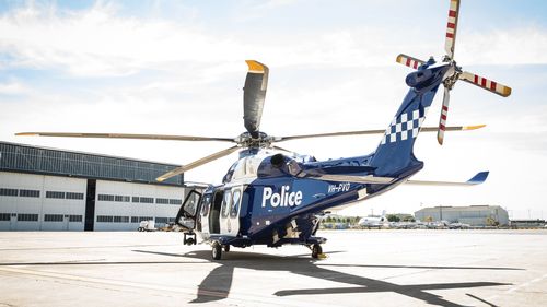 Hélicoptère de l'escadre aérienne de la police de Victoria 