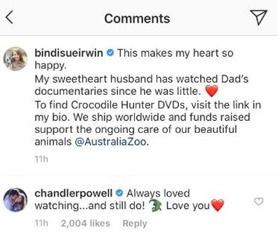 Bindi Irwin and Chandler Powell