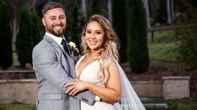 Cathy and Josh&#x27;s official wedding album Married At First Sight (MAFS) 2020