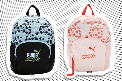 9PR: Puma Kids Mixmatch Backpacks, Sky Blue and Frosty Pink