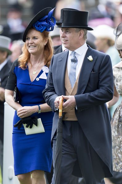 Sarah Ferguson, Duchess of York and Prince Andrew, Duke of York on day 4 of Royal Ascot at Ascot Racecourse on June 19, 2015 in Ascot, England.  