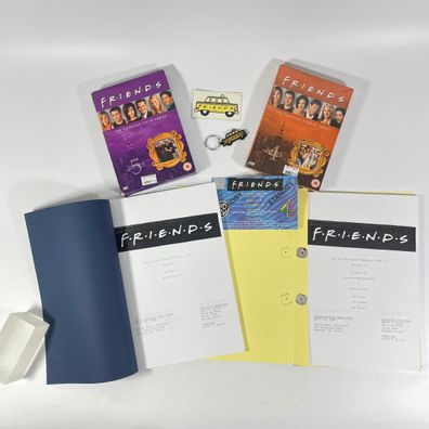The "Friends" scripts and a ticket for the studio audience in 1998.