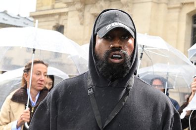 Rapper Kanye West in France.