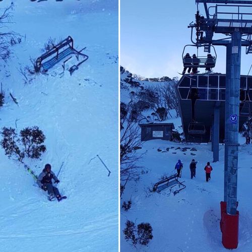 A freak gust of wind was responsible for knocking the Thredbo chairlift from its cable, a spokesperson said.