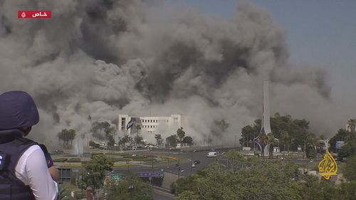 Israel's military has launched an attack on Syria's capital, hitting the country's Defence Ministry headquarters.
