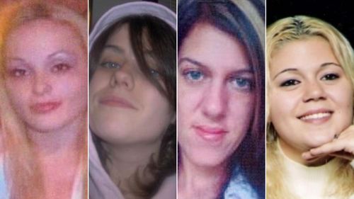 Melissa Barthelemy, Maureen Brainard-Barnes, Amber Lynn Costello and Megan Waterman - the "Gilgo Four".