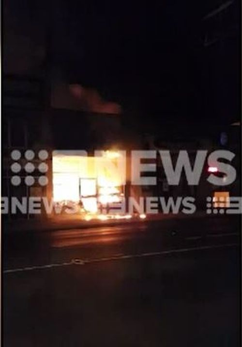 A fire that destroyed a tattoo parlour in Melbourne's south-east is now being treated as 'suspicious'. Picture: Supplied.