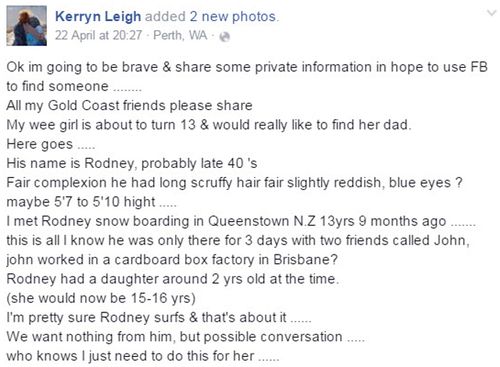 Kerryn-Leigh's Facebook post has been shared over 13,000 times. Source: Facebook