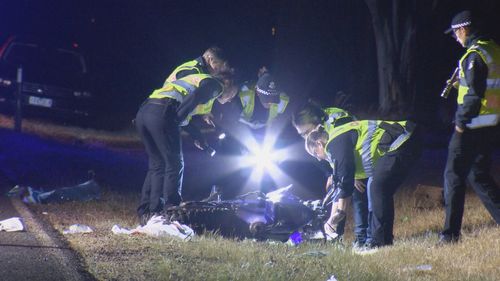 Two teenagers were killed in a motorbike crash in Melbourne.