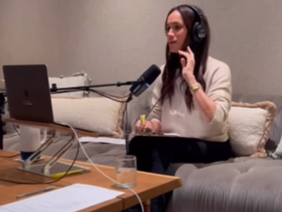 Meghan, the Duchess of Sussex, in a preview clip for her new podcast Confessions of a Female Founder.