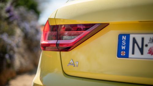 Audi A1 Sportback 35 TFSI as tested in Python yellow. 