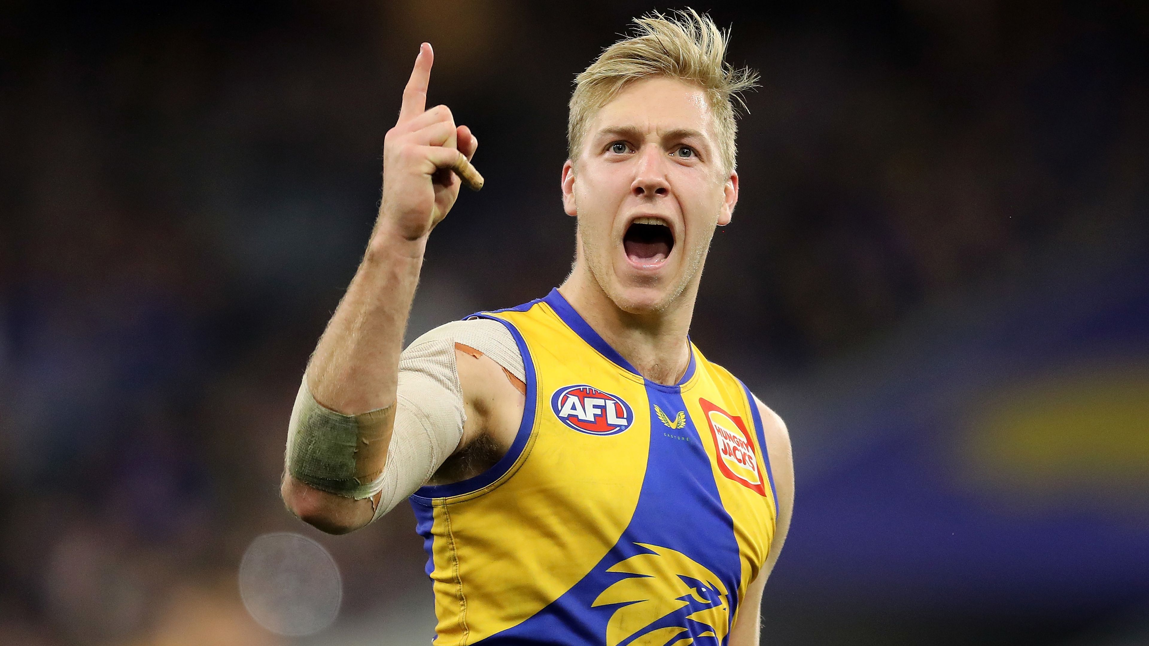 Oscar Allen and Liam Duggan named joint captains of West Coast Eagles in 22-year first