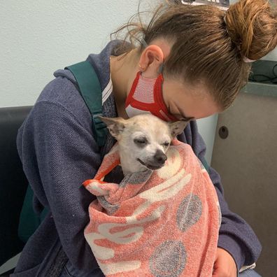 Joey King and her dog Charlie