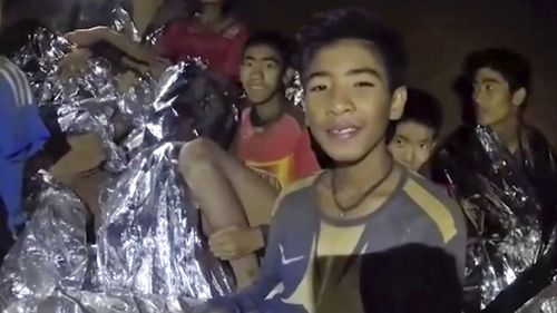 Trapped without any food for more than ten days, the boys' only source of sustenance came from water dripping down the cave walls. Picture: Supplied