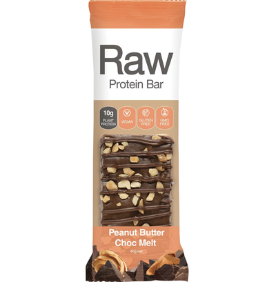 Amazonia Raw Protein Bar Peanut Butter Choc Melt 