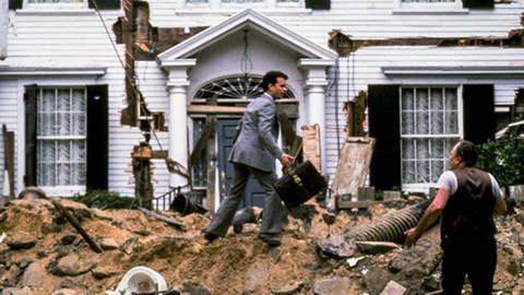 The real-life home used for exterior shots for 1986 film Money Pit.