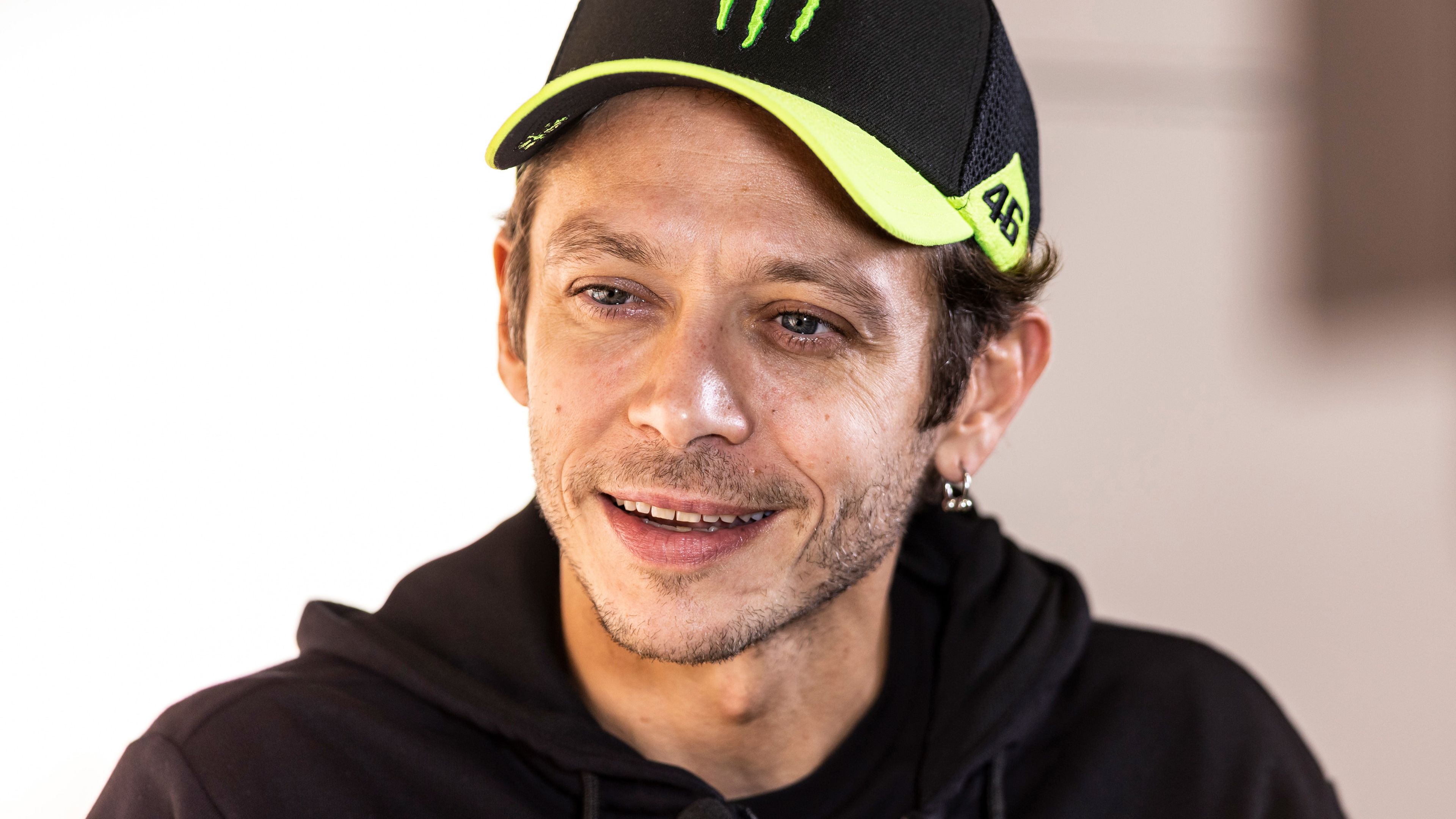 The italian driver of Audi Team WRT Valentino Rossi attends a press conference during the Fanatec GT World Challenge Europe at Circuit de Barcelona Catalunya on September 30, 2022 in Barcelona, Spain. (Photo by Xavier Bonilla/NurPhoto via Getty Images)
