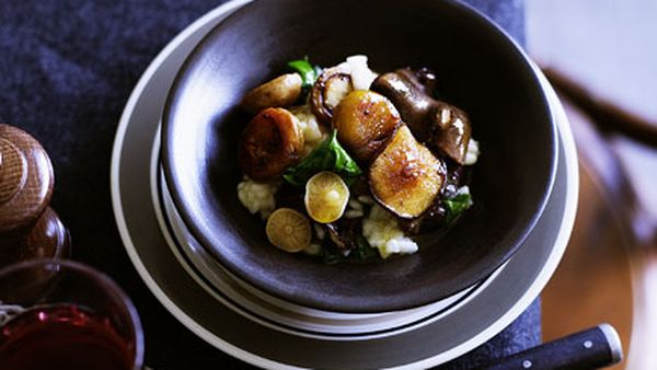 Mushroom and chestnut risotto