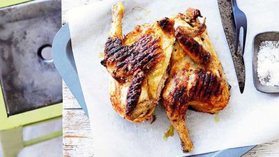 <strong>Grilled whole chicken with piri piri</strong>