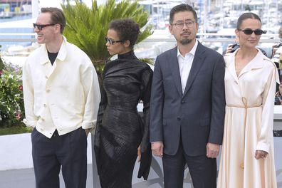 German actor Michael Fassbender, Canadian actress Taylor Russell, South Korean director Na Hong-jin, and Swedish actress Alicia Vikander at Hope Photocall during 2026 Cannes Film Festival in Cannes (France), May 18th, 2026