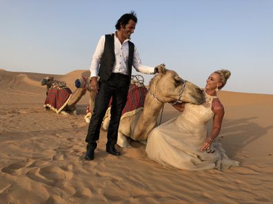 The couple's favourite photo from their second wedding ceremony in Malta.