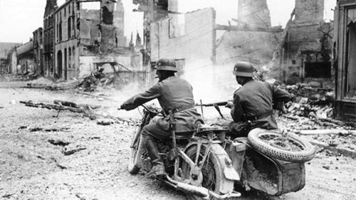 The German army's blitzkrieg tactics allowed them to make rapid advances into France in 1940.