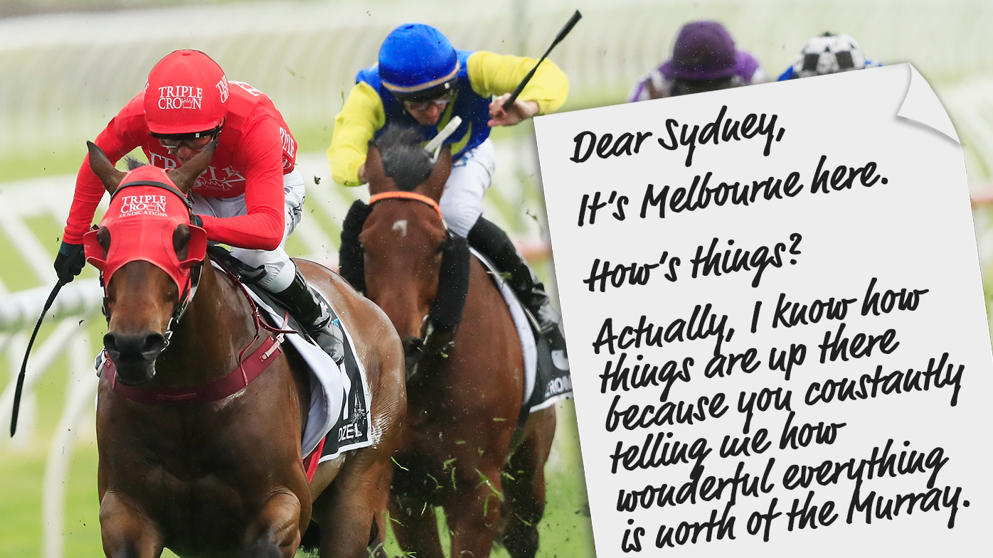 Melbourne's letter to Sydney: Why we don't care about 'The Everest'