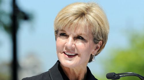 Foreign Minister Julie Bishop. (AAP)