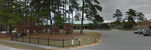 AC Flora High School, where the younger Roof was arrested for bringing weapons to school. (Google Street View)