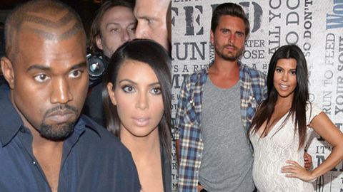 Kanye and Kim Kardashian West / Scott Disick Kourtney Kardashian