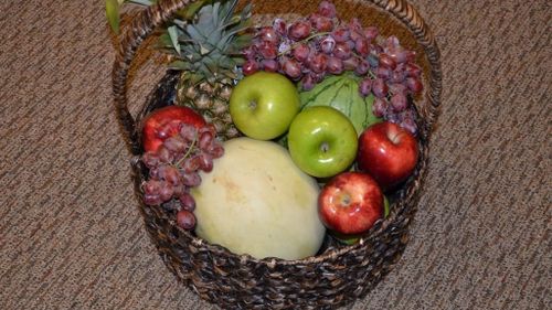 Mr Chesley also sent Mike Tyson this basket of fruit.