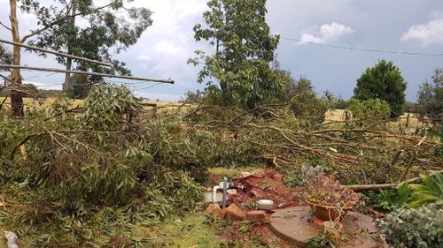 A property in Inverlaw torn apart in the storm. (Facebook/Mitchell Potter)