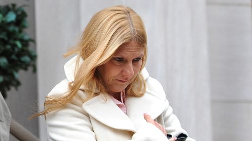 John Giuca's mother Doreen Giuliano leaves the courthouse on December 11, 2008. (Getty)