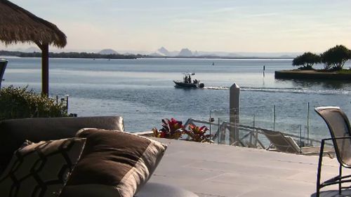 Views to the Glasshouse Mountains. Picture: 9NEWS