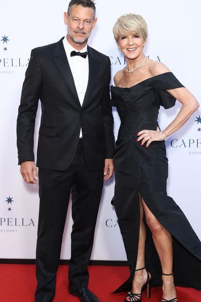 SYDNEY, AUSTRALIA - MARCH 30: Luke Hepworth and Julie Bishop  attend the official opening night of Capella Sydney on March 30, 2023 in Sydney, Australia. (Photo by Don Arnold/WireImage)