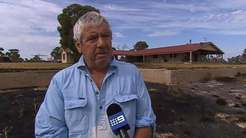 Andrew Nicholson feels humbled that local residents saved his home despite him only moving in two weeks ago. (9NEWS)