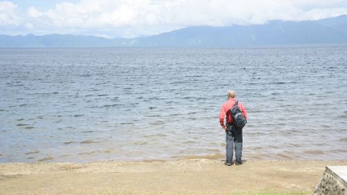 Simon Bouda in Milne Bay. (Simon Bouda/9NEWS)