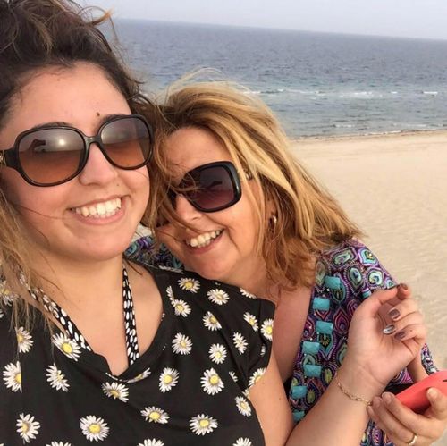 Jo Sullivan (right) with Raffy, the daughter she lost in a 2019 fatal hit-and-run in Qatar, where the driver has still not served a day behind bars.