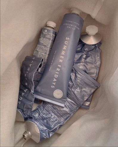 The Jet Lag Mask's iconic blue packaging set it apart in 2018, founder Lauren Ireland says.
