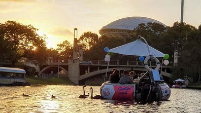 BBQ Buoys down Adelaide's Torrens River