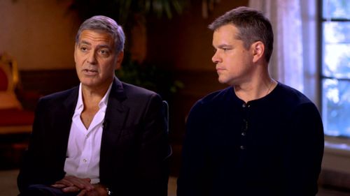 George Clooney and Matt Damon spoke to ABC News about Weinstein.