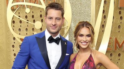 Justin Hartley, wife Chrishell Stause, 71st Emmy Awards, Microsoft Theater, September 22, 2019, Los Angeles, California