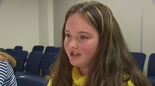 Anika Floris, 14, told 9NEWS she believes children are influenced by images of 'perfect' men and women who appear to be successful.