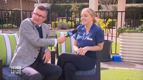 Zeus the old rescue dog becomes companion for aged care residents