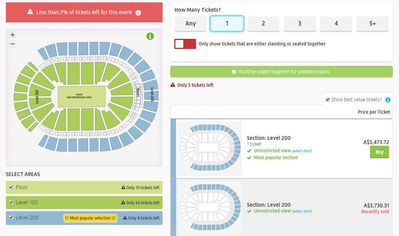 Mayweather Vs Mcgregor Seating Chart