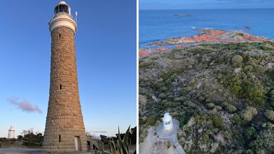 Sweeping views are seen atop of the lighthouse, after a brief climb up spiraling stairs.