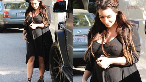 Bra, begone! Kim Kardashian's latest revealing maternity wear